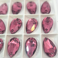 AMETHYST (TEAR DROP) 11mm x 18mm - Non Hotfix Flatback Crystal Rhinestones