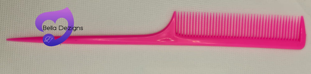 Tail Hair Comb - Plastic Coloured