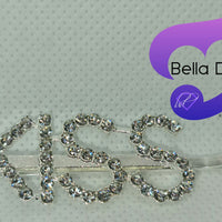 Hair Pins - DIAMANTE WORD HAIR SLIDES