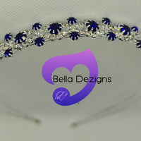 Diamante Head Band - Sapphire Sparkle