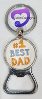 Keyring Bottle Openers - "#1 BEST DAD"