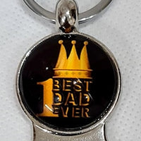 Keyring Bottle Openers - "1 BEST DAD EVER"