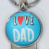 Keyring Bottle Openers - "L♥VE DAD"