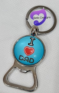 Keyring Bottle Openers - "I ♥ DAD"