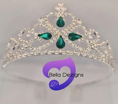 Diamante Tiara - Diamond Emerald