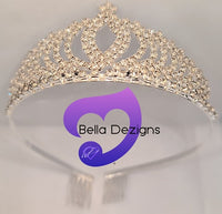 Diamante Tiara - Princess Leaves (2 COLOURS)
