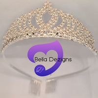 Diamante Tiara - Princess Leaves (2 COLOURS)