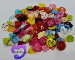 Buttons - Mixed (Plastic)