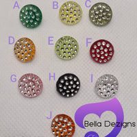 Buttons - Acrylic Diamante Round