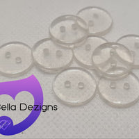 Buttons - Acrylic Clear Round