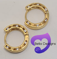 Earrings - 18K Yellow Gold Hoop
