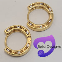 Earrings - 18K Yellow Gold Hoop