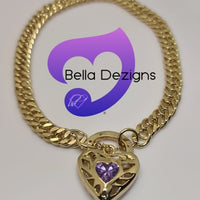 CLEARANCE - 9K Yellow Gold Filled Padlock Belcher Bracelets (VARIOUS DESIGNS)