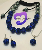 CLEARANCE - Shamballa Necklace, Bracelet & Earring Sets
