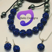 CLEARANCE - Shamballa Necklace, Bracelet & Earring Sets