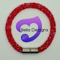 Bracelets - Crystal Rhinestone Magnetic (VARIOUS COLOURS)