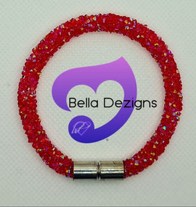 Bracelets - Crystal Rhinestone Magnetic (VARIOUS COLOURS)