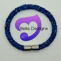 Bracelets - Crystal Rhinestone Magnetic (VARIOUS COLOURS)