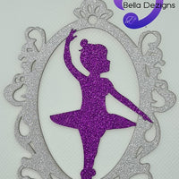 CAKE TOPPER - Framed Ballerina