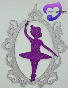 CAKE TOPPER - Framed Ballerina