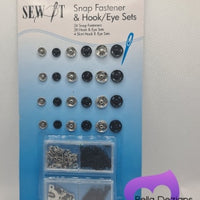 Snap Fastener and Hook/Eye Set