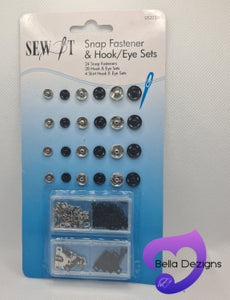 Snap Fastener and Hook/Eye Set