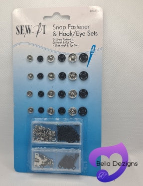 Snap Fastener and Hook/Eye Set