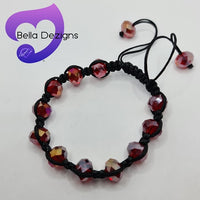 CLEARANCE! Bracelets - Crystal Bead Adjustable (VARIOUS COLOURS)
