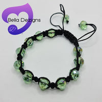 CLEARANCE! Bracelets - Crystal Bead Adjustable (VARIOUS COLOURS)
