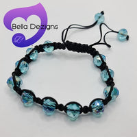 CLEARANCE! Bracelets - Crystal Bead Adjustable (VARIOUS COLOURS)
