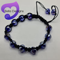 CLEARANCE! Bracelets - Crystal Bead Adjustable (VARIOUS COLOURS)
