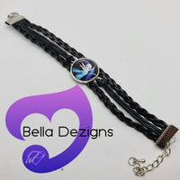 CLEARANCE! Girls Fashion Bracelets - Leather Character (VARIOUS COLOURS)
