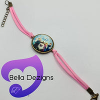 CLEARANCE! Girls Fashion Bracelets - Leather Character (VARIOUS COLOURS)
