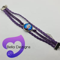 CLEARANCE! Girls Fashion Bracelets - Leather Character (VARIOUS COLOURS)
