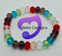 CLEARANCE! Bracelets - Crystal Bead Adjustable (VARIOUS COLOURS)
