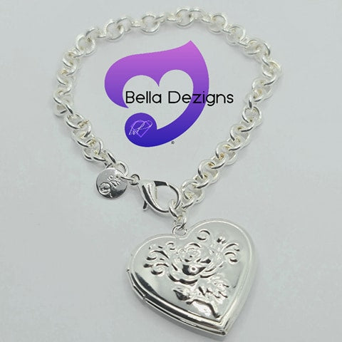 Bracelets - 925 Sterling Silver Plated Locket Bracelet