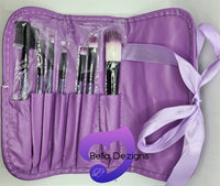 CLEARANCE! Make up Purse and Brush Set (Purple) - FOLDING
