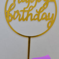 CAKE TOPPER - Happy Birthday