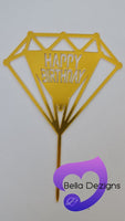 CAKE TOPPER - Happy Birthday
