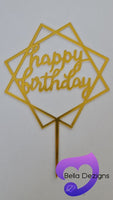 CAKE TOPPER - Happy Birthday
