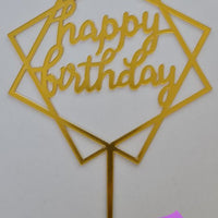 CAKE TOPPER - Happy Birthday