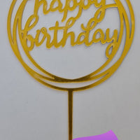 CAKE TOPPER - Happy Birthday