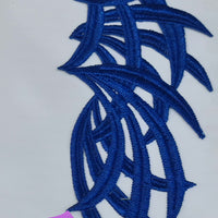 Royal Blue - Lace Applique Motif - Venise Lace (Sticks)