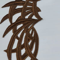 BROWN - Lace Applique Motif - Venise Lace (Sticks)