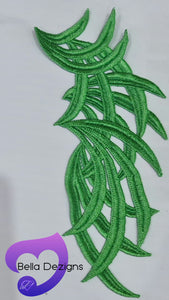 GREEN - Lace Applique Motif - Venise Lace (Sticks)