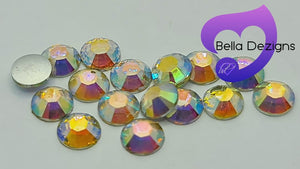 CLEAR AB - Resin Flatback Rhinestones