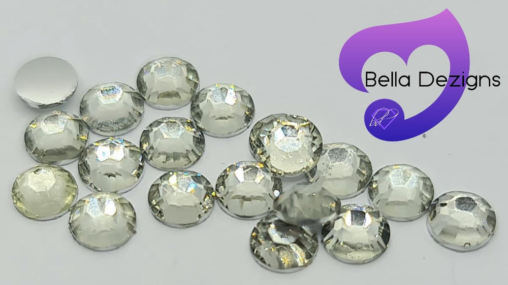 CRYSTAL CLEAR - Resin Flatback Rhinestones