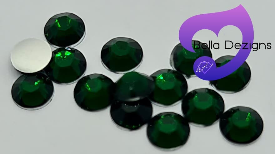 EMERALD - Resin Flatback Rhinestones