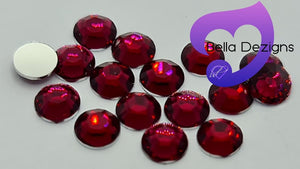 FUCHSIA - Resin Flatback Rhinestones