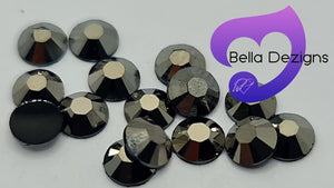 JET HEMITITE - Resin Flatback Rhinestones